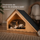 Toca Felina® 2 em 1 com Arranhador Conforto e Diversão para seu Gato